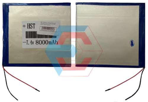 №5.1 Батарея (аккумулятор) для планшета Li-ion 7,4V 8000mAh (6mm*120mm*125mm) - размер, ёмкость, состояние, распиновка