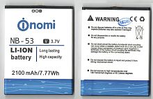 Батарея (аккумулятор) Nomi NB-53 i502 , 2100 mAh 3.7V Б.У