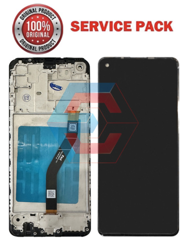 Дисплей + сенсор Samsung A215 Galaxy A21 чорний Оригінал В рамке 100% SERVICE PACK GH82-22988A - состояние, качество, комплектация