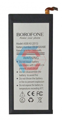Батарея (аккумулятор) EB-BA500ABE для Samsung Galaxy A5 (A500FU, A500F,  A500H) 2300mAh (Borofone) - ёмкость, состояние, распиновка
