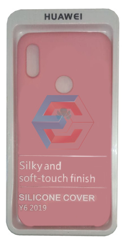 Чохол на Huawei Y6 2019 (Pink) Silicone Case Чохол на Huawei Y6 2019 (Pink) Silicone Case