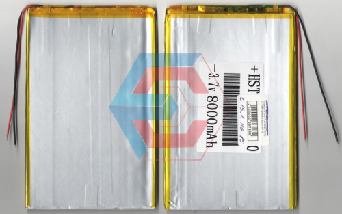 №15 Батарея (аккумулятор) для планшета Li-ion 3,7V 8000mAh (4*157,5*101) - размер, ёмкость, состояние, распиновка