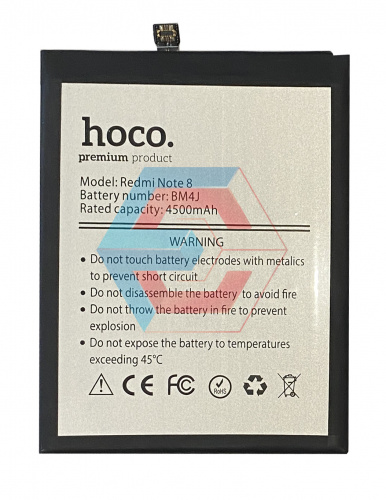 Батарея (аккумулятор) BM4J для Xiaomi Redmi Note 8 Pro 4500 mAh (HOCO) - ёмкость, состояние, распиновка