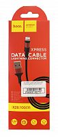 Usb кабель (шнур) Hoco X26 Xpress Charging Lightning Черно-Красный