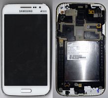 Дисплей + сенсор Samsung i8552 В рамке, Белый Б.У