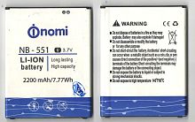Батарея (аккумулятор) Nomi NB-551 2200 mAh 3.7V Б.У