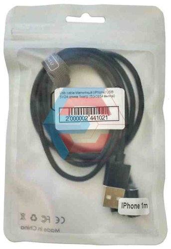 USB-кабель (шнур) Магнітний (iPhone) USB 5V2A довжина 1метр (бічний вихід) USB-кабель (шнур) Магнітний (iPhone) USB 5V2A довжина 1метр (бічний вихід)