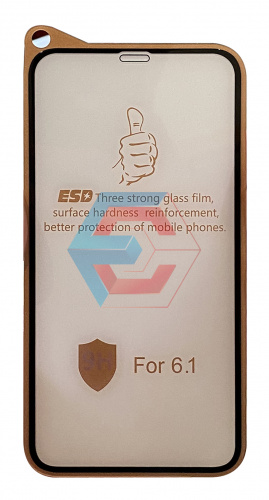 Защитное стекло 9H Design для Apple Iphone 11 iPhone XR Черное