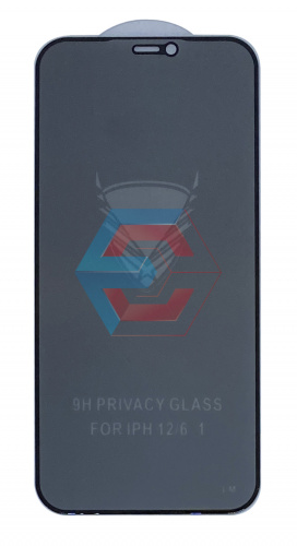 Защитное стекло Golden Armor Privacy для  Apple Iphone 12 / 12 Pro  Черное тех. упаковка
