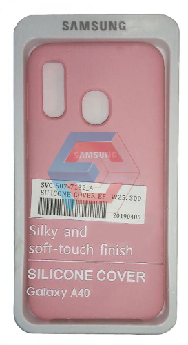 Чохол на Samsung A405 Galaxy A40 2019 (Pink) Silicone Case