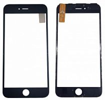 Стекло тачскрина для iPhone 6S Plus с рамкой и OCA плёнкой Черное