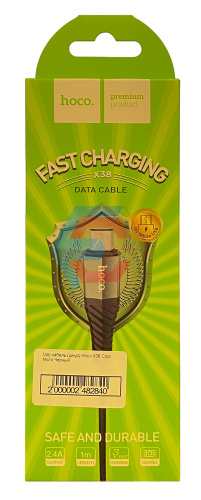 USB-кабель (шнур) Hoco X38 Cool Micro Чорний