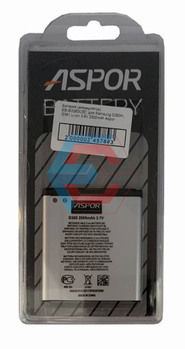 Батарея (акумулятор) EB-BG360CBC до Samsung G360H, G361 Li-ion 3.8V 2000mAh 100% ємності Aspor Батарея (акумулятор) EB-BG360CBC до Samsung G360H, G361 Li-ion 3.8V 2000mAh 100% ємності Aspor - ёмкость, состояние, распиновка