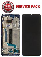 дисплей + сенсор xiaomi mi 10 lite (m2002j9g, m2002j9s, m2002j9e) синій у рамці service pack aaaa - стоимость
