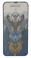 Защитное стекло 2.5D AMULET HD Antistatic для iPhone 14 Pro Черное