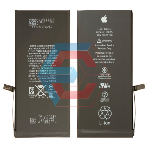 Батарея (аккумулятор) для iPhone 7 Plus 2900mAh 100% (оригинал оригинал с микросхемой Sony) - ёмкость, состояние, распиновка