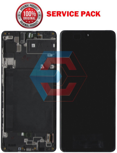 Дисплей + сенсор Samsung A715 Galaxy A71 (2020) чорний У рамці 100% SERVICE PACK - состояние, качество, комплектация