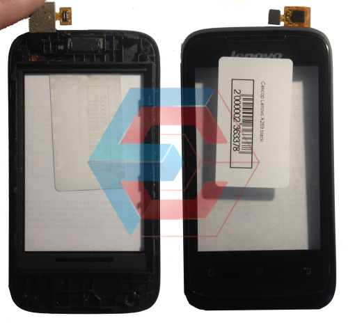 Сенсор Lenovo A269i black+рамка Б.у Сенсор Lenovo A269i black+рамка Б.у