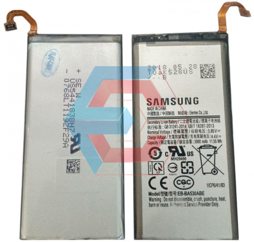Батарея (аккумулятор) EB-BA530ABE для Samsung Galaxy A8 (A530) 3000mAh оригинал Китай - ёмкость, состояние, распиновка
