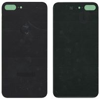 Крышка корпуса для iPhone 8 Plus Черная (стекло) оригинал PRC