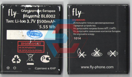 Батарея (аккумулятор) FLY BL8002 1500mAh FLY IQ4490i Era Nano 10 original Б.у