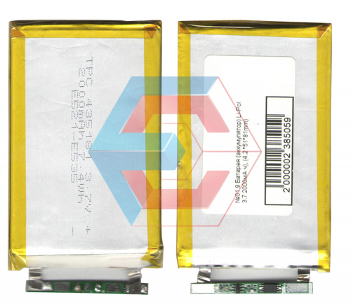 №01.9 Батарея (аккумулятор) Li-Pol 3.7 2050мА·ч), (3,0 *38*102mm) - размер, ёмкость, состояние, распиновка