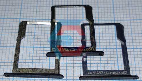 Держатель SIM-карты для Samsung A300 A500 A700 Sim 2Темно Синий Б,у