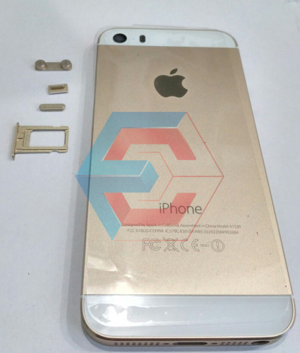 Крышка корпуса для iPhone 5S золотого цвета оригинал (Китай) Крышка корпуса для iPhone 5S золотого цвета оригинал (Китай)