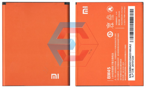 Батарея (аккумулятор) BM45 для Xiaomi Redmi Note 2 Li-Ion 3020 мА/ч оригинал Китай - ёмкость, состояние, распиновка