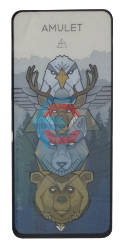 Защитное стекло 2.5D AMULET HD Antistatic для Realme 8i / Realme Narzo 50 / OPPO A96 Черный