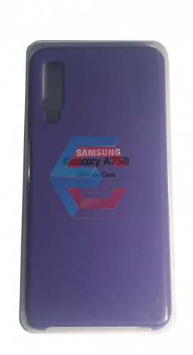 Чехол на Samsung A750 Galaxy A7 2018 (Plum) Silicone Case Premium 