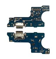 Нижняя плата Samsung A013 (2019) с конектором зарядки + микрофон + компоненты