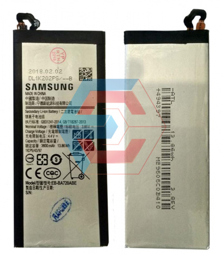 Батарея (аккумулятор) EB-BA720ABE для Samsung Galaxy A7 2017 (A720F) 3600mAh оригинал Китай - ёмкость, состояние, распиновка