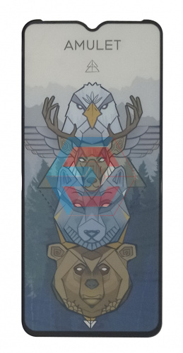 Защитное стекло 2.5D AMULET HD Antistatic для Oppo A56s/A17/A57s/Moto E13/OnePlus Nord N20 SE Черный