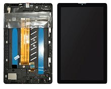 Дисплей для планшета SAMSUNG Tab A7 Lite LTE (T225) с сенсором черный в рамке Orig