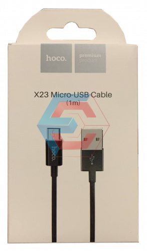 Usb кабель (шнур) Hoco X23 Skilled Micro (1m) Черный