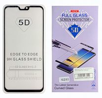 Защитное стекло 5D для Huawei Y9 2019 Черный тех. упаковка