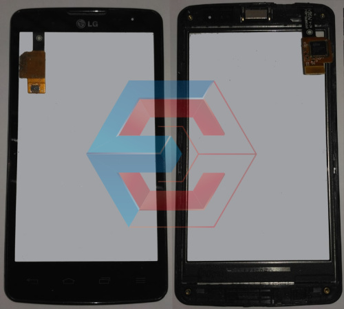Сенсор LG X135 L60i Dual, X145 L60 чёрный с рамкой Б.У Сенсор LG X135 L60i Dual, X145 L60 чёрный с рамкой Б.У