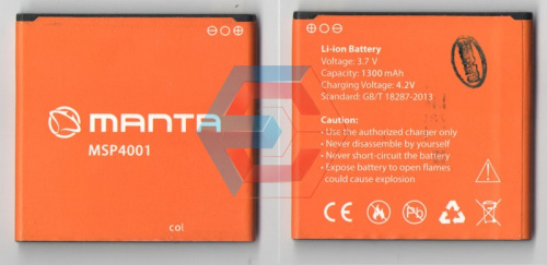 №009.5 Батарея (аккумулятор) Manta MSP4001 Б.У №009.5 Батарея (аккумулятор) Manta MSP4001 Б.У