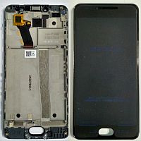 Дисплей + сенсор Meizu M3 Черный с рамкой Б.У