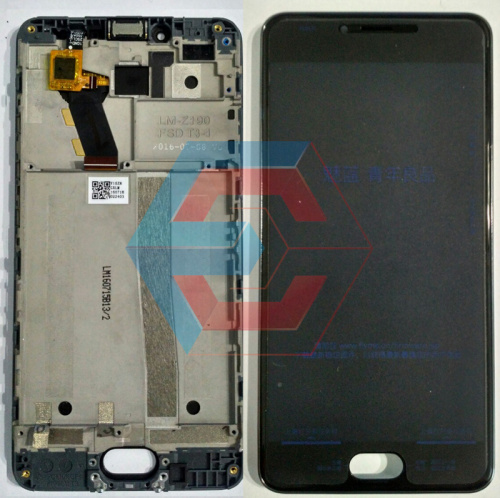 Дисплей + сенсор Meizu M3 Черный с рамкой Б.У