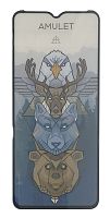 Защитное стекло 2.5D AMULET HD Antistatic для Xiaomi Redmi A2 Plus/A2/A1/Redmi Note 11R/11E Черный
