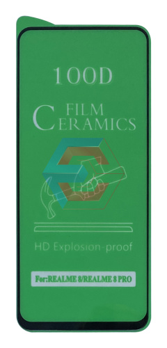 Защитное стекло Film Ceramic для Realme 8/8pro Черное тех. упаковка Защитное стекло Film Ceramic для Realme 8/8pro Черное тех. упаковка