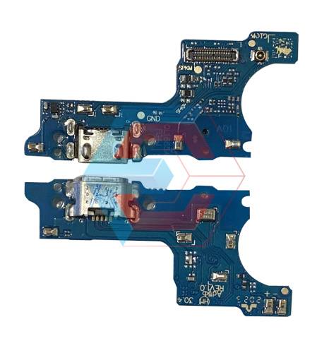 Нижняя плата Samsung A015 (2020) с конектором зарядки + микрофон + компоненты, Оригинал (PRC)