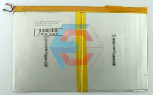 №12.4 Батарея (аккумулятор) для планшета Li-ion 3,7V 8000(mAh (3mm*110mm*155mm) №12.4 Батарея (аккумулятор) для планшета Li-ion 3,7V 8000(mAh (3mm*110mm*155mm) - размер, ёмкость, состояние, распиновка