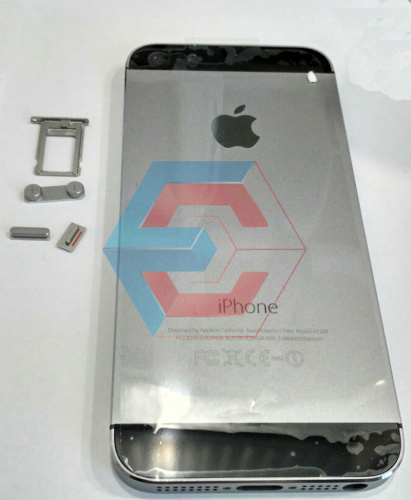 Крышка корпуса для iPhone 5S чёрного цвета оригинал (Китай)