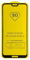 Защитное стекло 9D для Huawei P20 Lite Черный (тех. упаковка)