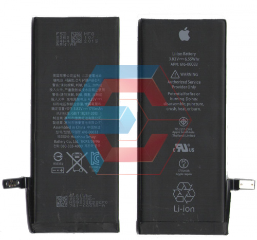 Батарея (аккумулятор) для iPhone 6s 100% (оригинал китай) 1715 мАч - ёмкость, состояние, распиновка