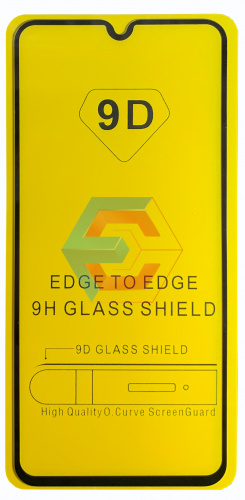 Защитное стекло 9D для Samsung A705 Galaxy A70 (2019)  Черный (Тех пак)
