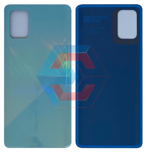 Крышка задняя Samsung A715 Galaxy A71 (2020) Синяя оригинал PRC